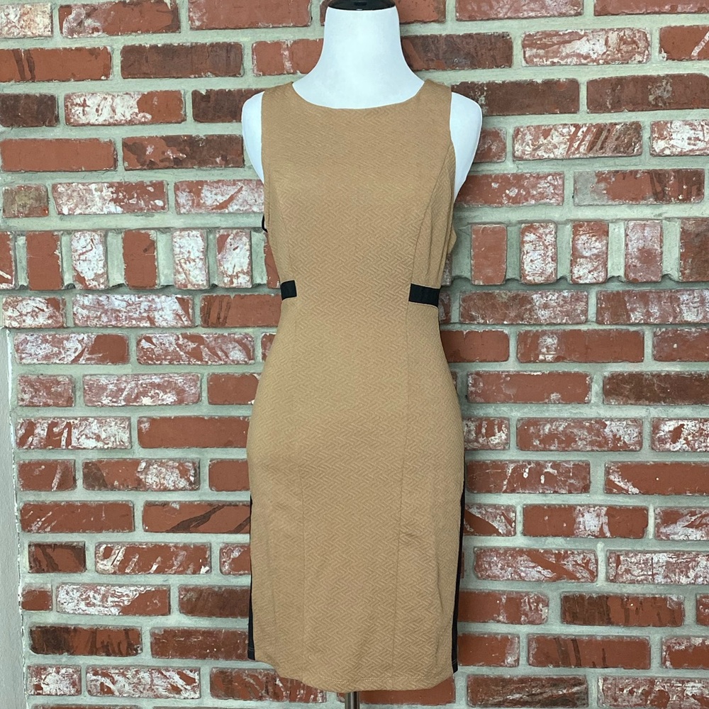 Sleeveless Contrast Line Dress